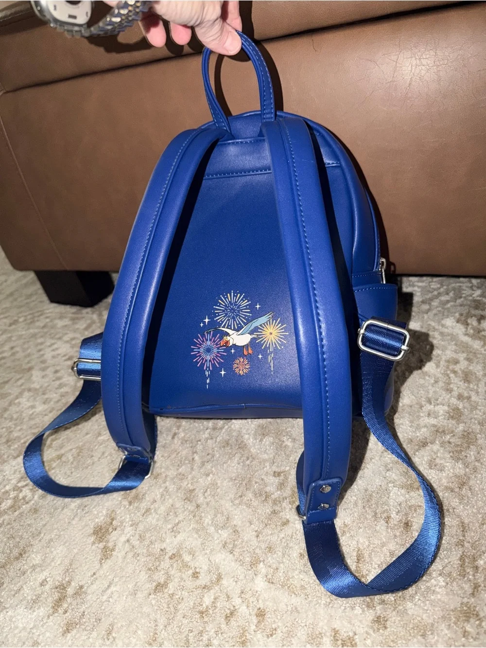 New Disney Loungefly Ariel light up Navy Blue Mini Backpack by Loungefly